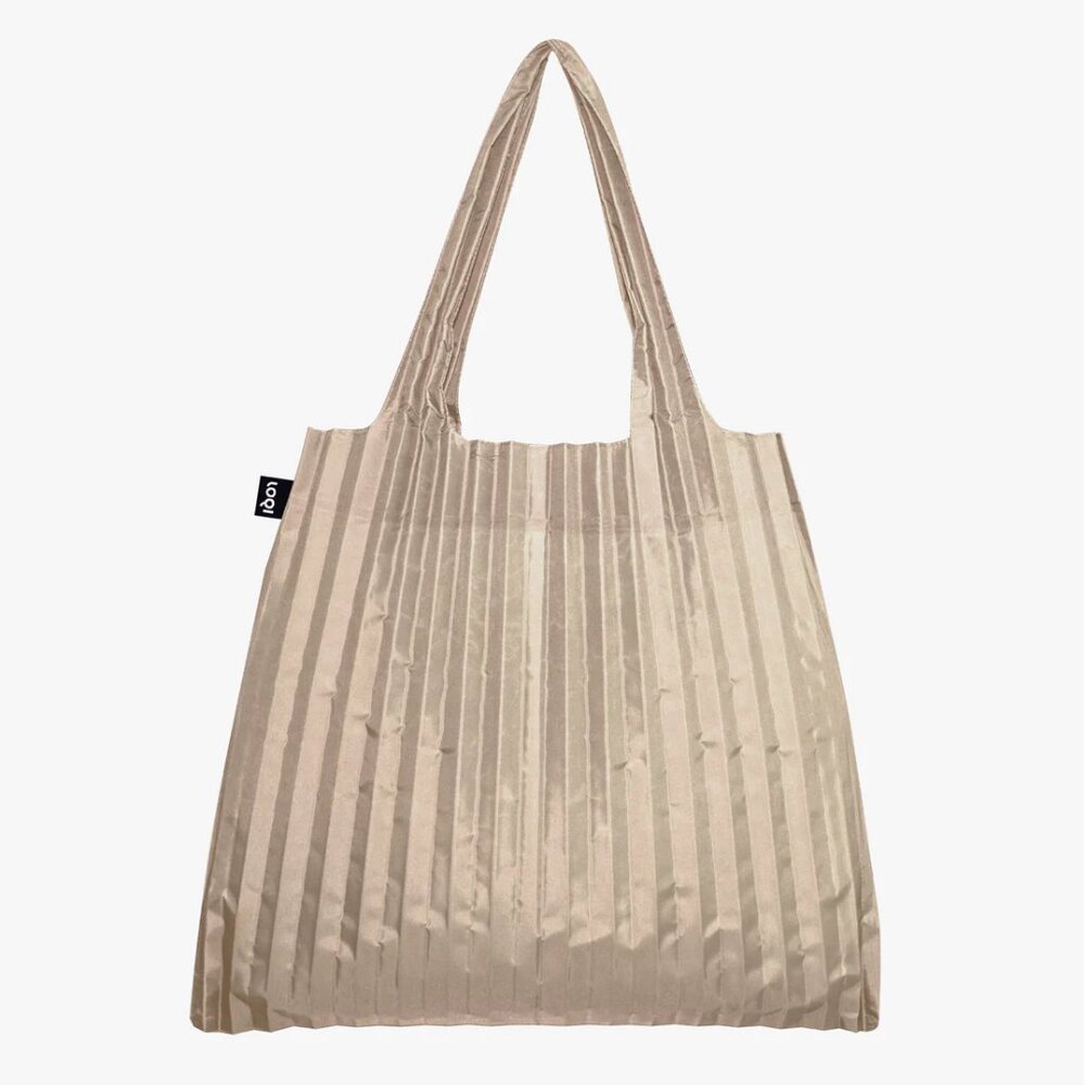 LOQI PLEATED Mocha Recycled Bag